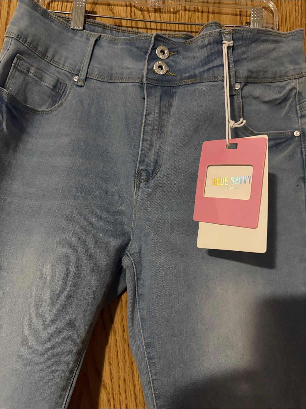 Blue Savvy,light blue jeans